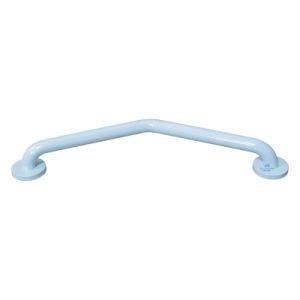 L-Shaped Grab Bar, White Paint, Stainless Steel Handrailing