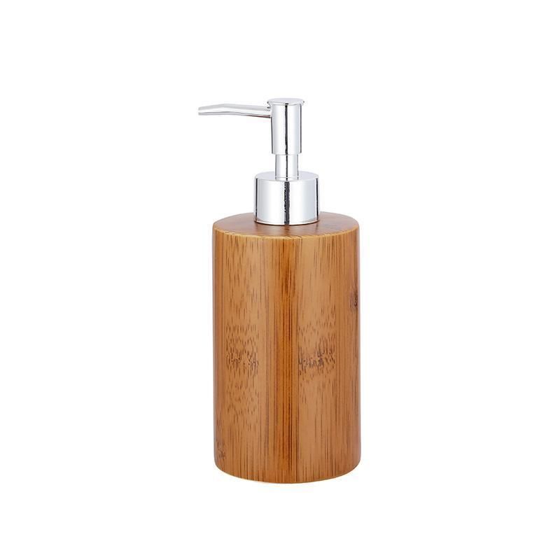 Best Selling Home Ceramic Design Bamboo Color 3-Piece Bathroom Accessories