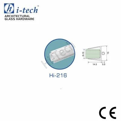 Hi-216 Waterproof Sound Proof PVC Shower Door Seal Strip for 6-12mm Glass