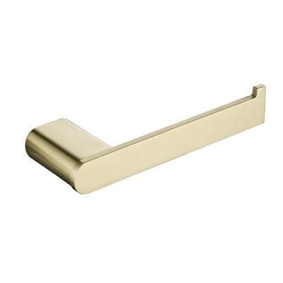 SUS304 Wall-Mounted Tissue Paper Holder Bathroom Gold Single Paper Holder (NC6006A-G)