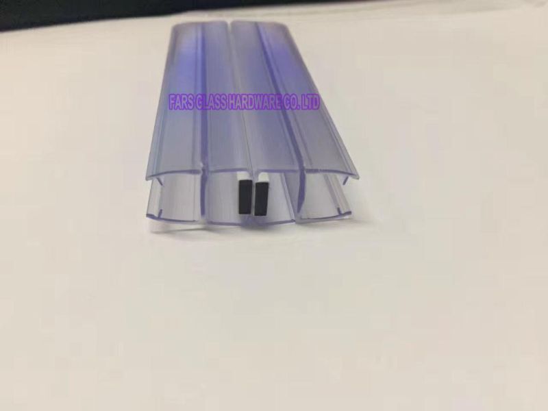 White Magnetic Glass Door PVC Sealing Strip