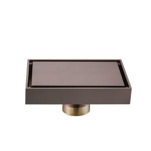 Brush Rose-Gold Brass 140*90 mm Floor Drain