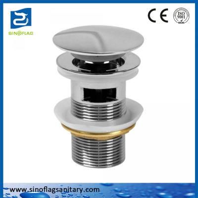 Basin Drainer Sink Waste Slotted Pop up Drain in Bathroom Fittings