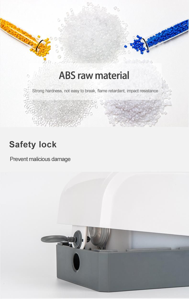 Saige 1000ml Wall Mounted ABS Plastic Manual Liquid Dispenser