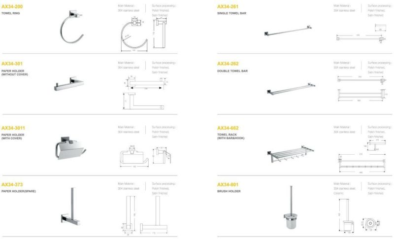 Bathroom Accessories Stainless Steel Brushed Spare Toilet Paper Holder