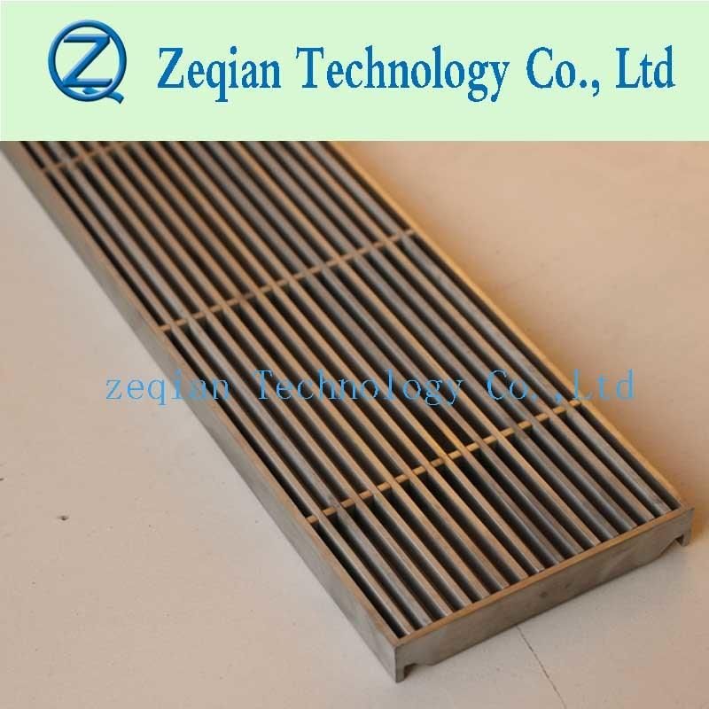 Stainless Steel Bathroom Shower Floor Drain with Wedge Wire Grate