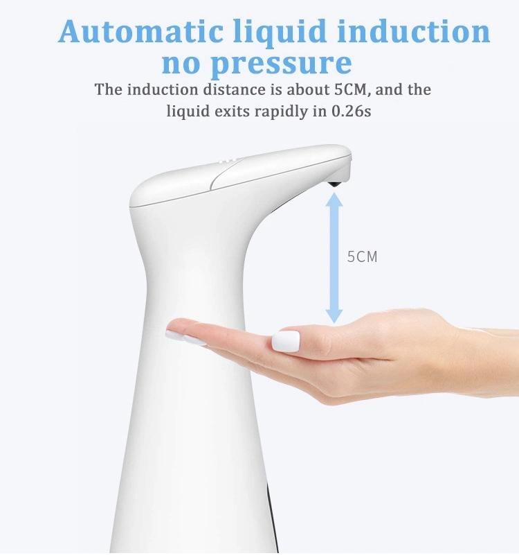 Saige 200ml White Plastic Sensor Automatic Hand Sanitizer Soap Dispenser