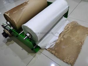 Honey Comb Kraft Paper Roll Dispenser Dragging Machine