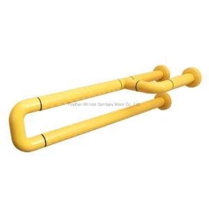 Sample Available High Quality Swing up Grab Bar for Bathtub Nursing Home U Shape ABS Toilet Grab Bar for Disabled Wn-13