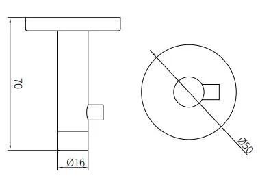 Big Sale Bathroom Accessories Stainless Steel Robe Hook (W701-190621-A2)