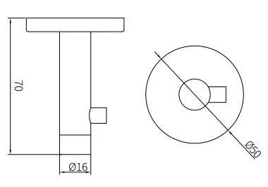 Big Sale Bathroom Accessories Stainless Steel Robe Hook (W701-190621-A2)