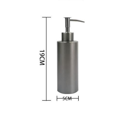 Silver Soap Bottle with Foamer Pumps for Home Bathroom Hotel