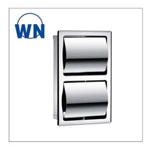 Bathroom Fitting 304 Stainless Steel Toilet Paper Rack Double Tissue Rollder Holder