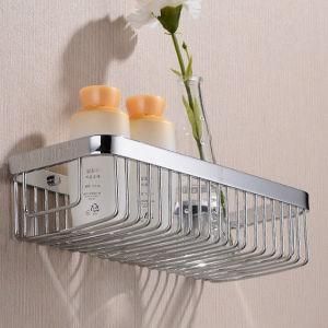 Solid Brass Products Wall Mounted Corner Shower Wire Basket Shower Caddies (Chrome Finish)