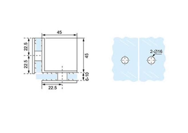 135 Degree Brass Clip Brass Fitting Brass Accessories Shower Room Hardware