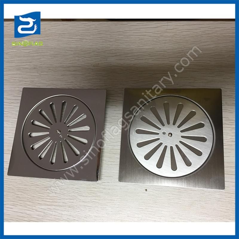 Adjustable 2PCS Stainless Steel 201 Floor Drain Grate