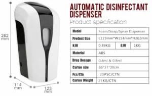 Wall Mount Dispenser Foam Soap Automatic 1000ml Auto Hand Sanitizer Dispenser