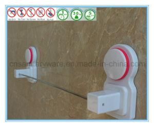 Stainless Steel Bathroom Single Towel Bar Hanger with Suction Cup