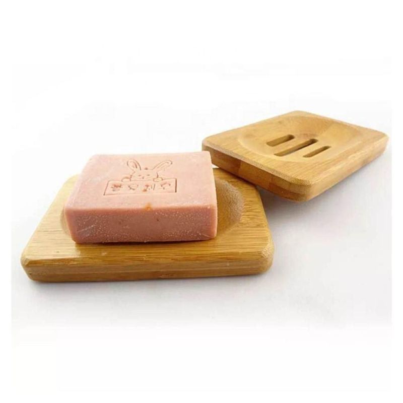 Natural Wooden Bamboo Soap Dish Storage Holder Soap Holder for Bathroom Shower Soap Dish Container Hand Craft for Soap