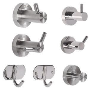 Bathroom or Washroom Public Coat Hanger Stainless Steel Coat Hook (H13)