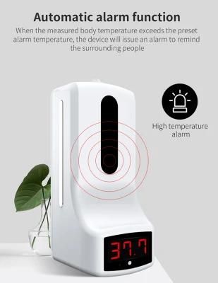 Soap Dispenser with Infrared Thermometer for Wall Hanging