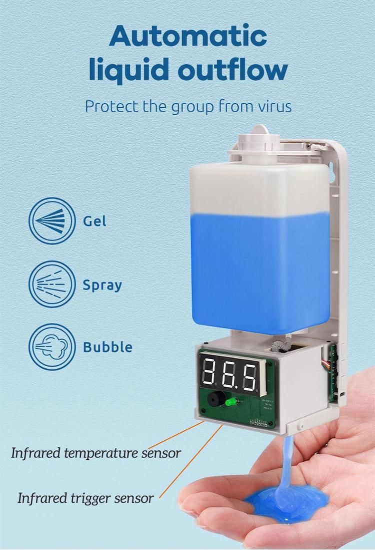 Saige 700ml Temperature Measuring Automatic Liquid Soap Dispenser