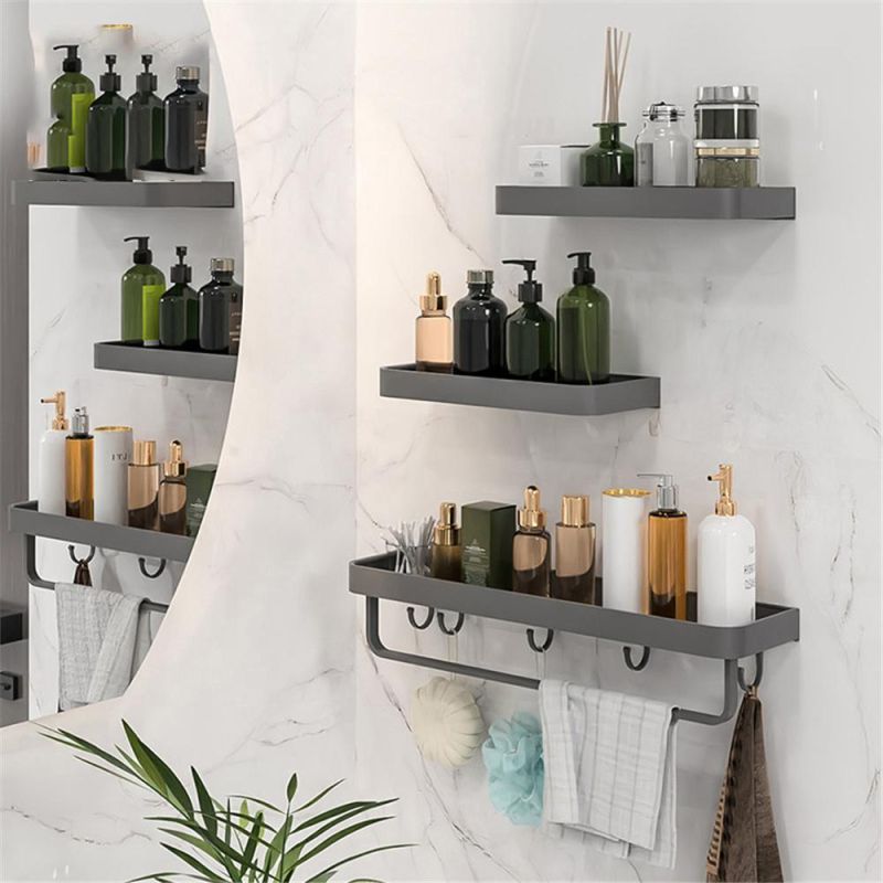 Shower Storage Rack Holder with Towel Hook Shelf