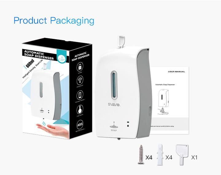 Hot Sale Hotel Hospital Bathroom Accessories Automatic Touchless Liquid Soap Dispenser