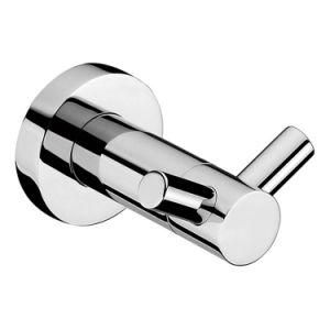 Heavy Duty Chrome Bath Towel Hook Double Prong Wall Robe Hook Coat Hanger for Bathroom 304 Stainless Steel Shining Clothes Hook
