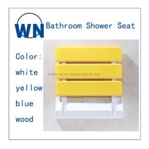 Wall Mounted Foldable Bathroom Bamboo Shower Seat