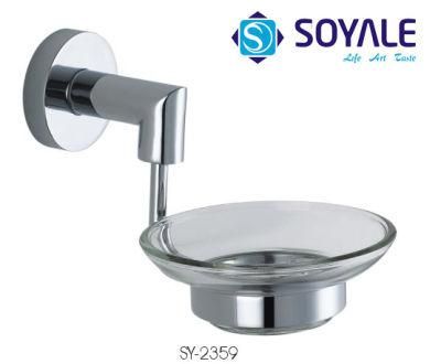 Brass Material Soap Dish Holder with Chrome Finishing Sy-2359