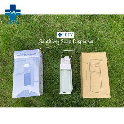 500/1000ml Wall Mounted Dispenser Non-Contact Elbow Soap Liquid Sanitizer Dispenser