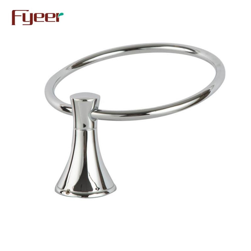 Fyeer Bathroom Accessory Brass Towel Ring