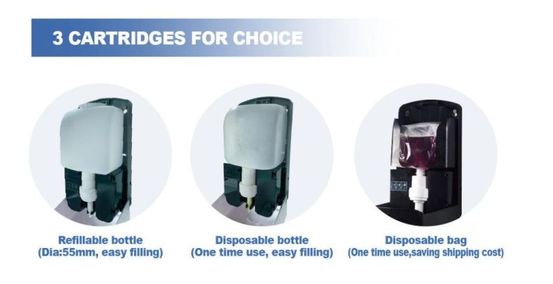 Hospital Hand Hygiene Battery Operated Automatic Liquid Soap Dispenser