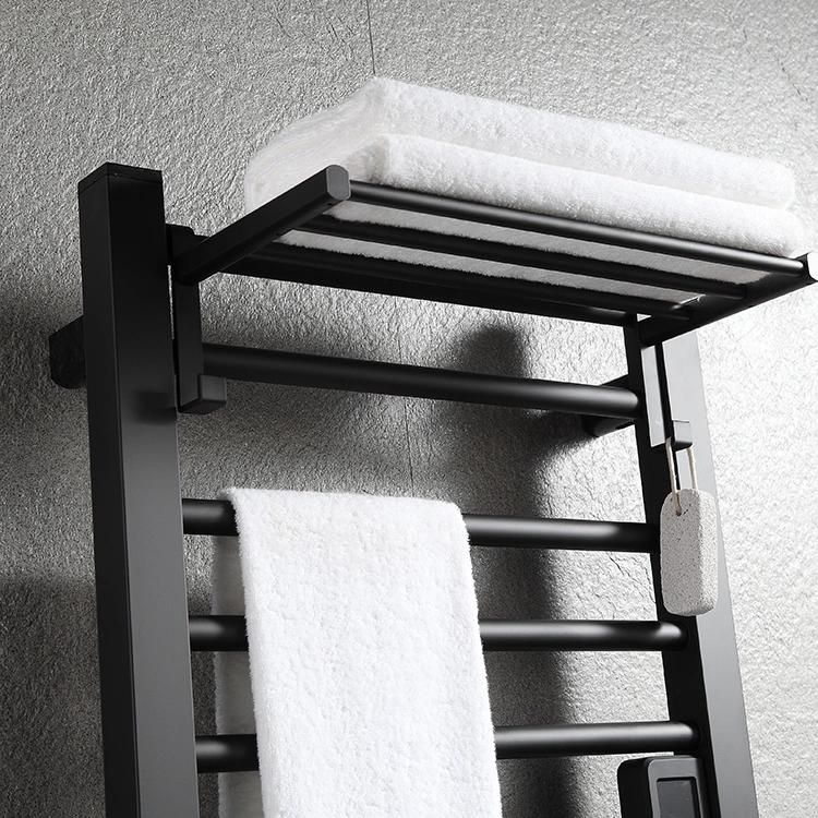 Kaiiy Towel Warmer Wall Mounted 4 Bars Electric Aluminum Heated Towel Racks for Bathroom