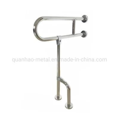 Wholesale Hospital 304 Stainless Steel Grab Bar Toilet Safety Handle Anti-Slip Bathroom Handrail