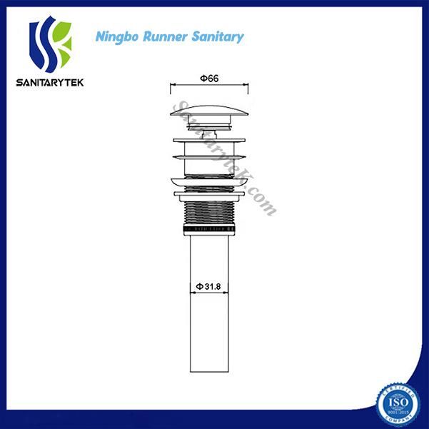 Pop up Drain Assembly with Overflow (D86101)