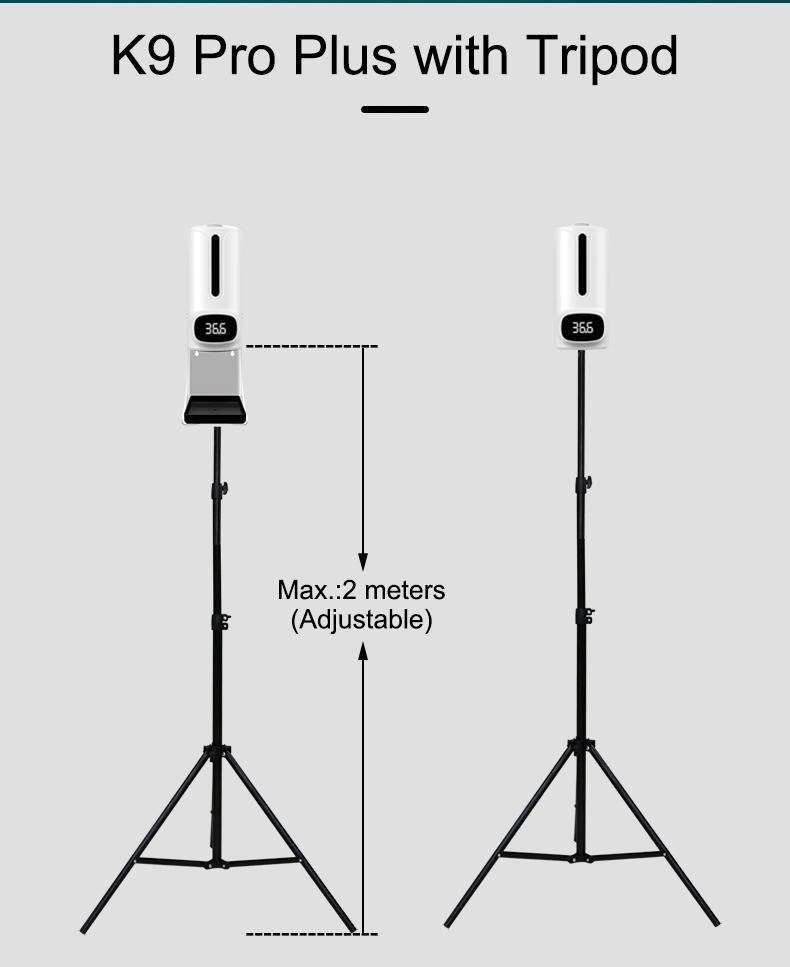 2021 Hot Selling Tripod Stand Wall Mount Temperature Sensor K9 PRO Plus X Spray Dispenser
