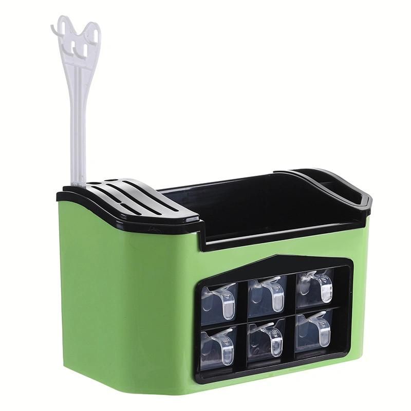 Multifunctional New Product Kitchen Storage Box Household Storage Rack Seasoning Flavor Bottle Cans Combination Knife Rack