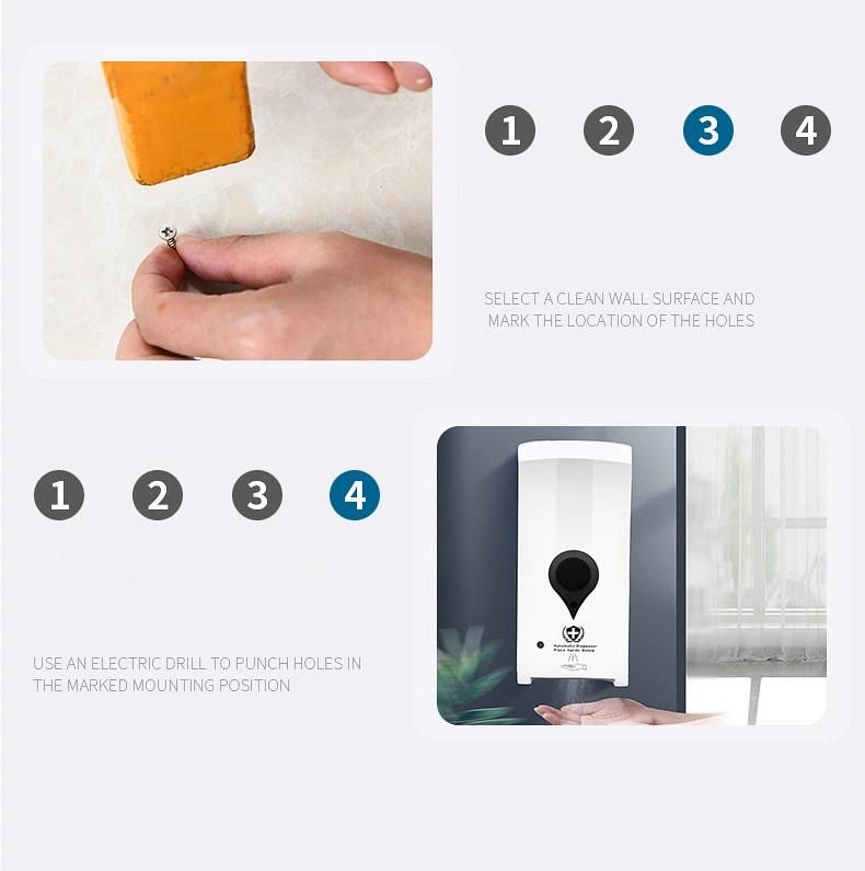 CE RoHS FC Sterilizer Soap Touchless Automatic Liquid Hand Soap Sanitizer Dispenser