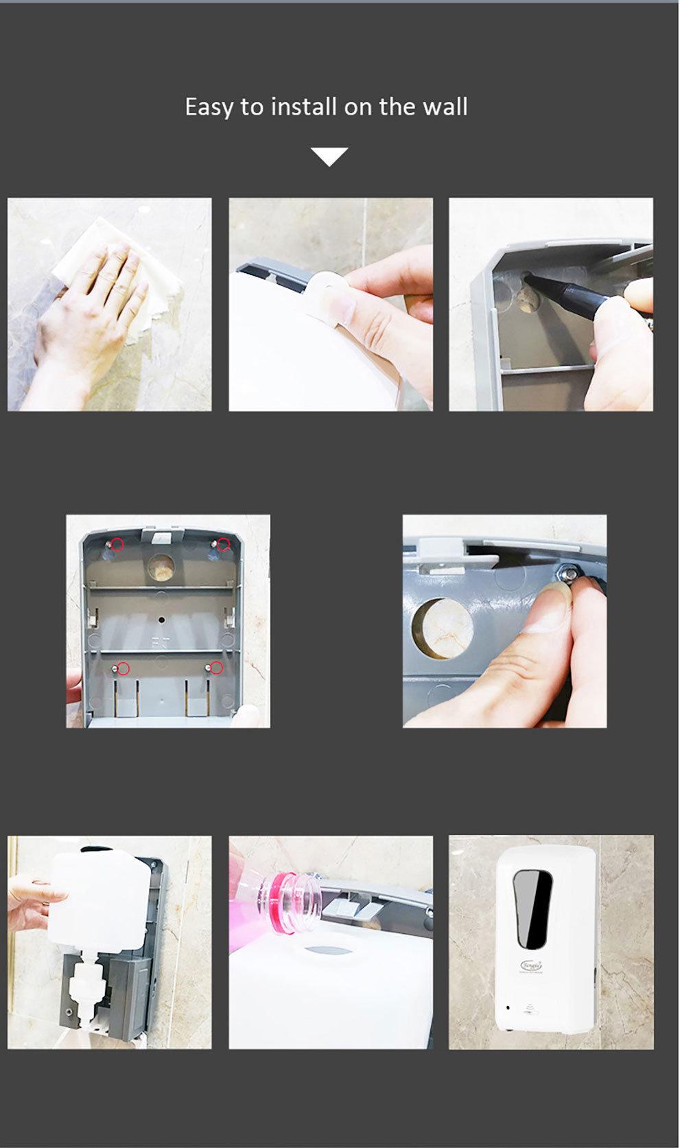 Ce/FC Cert Non Touch Sterilizer Drip Hand Dispenser with 1200ml