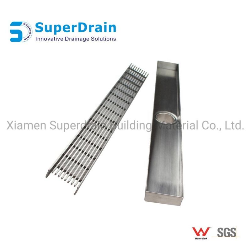 Bathroom Hotel Stainless Steel Linear Long Floor Shower Drain Grate