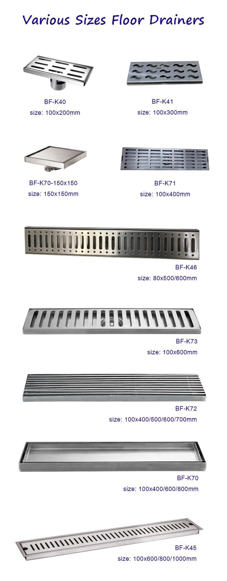 Bathroom Accessories Deodorant Floor Drainer (BF-K40)