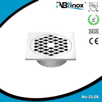 Bathroom Hotel Stainless Steel Shower Floor Drain with Removable Strainer