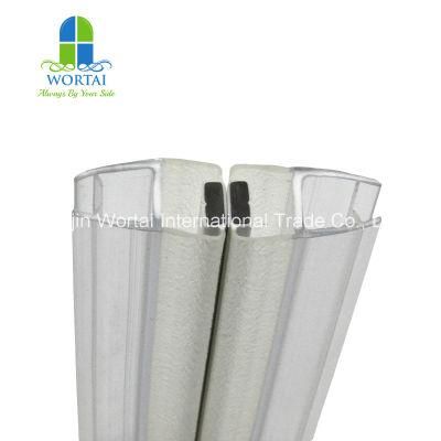 Transparent Shower Door Seal Strip Magnetic Door Wipes and Water Seals