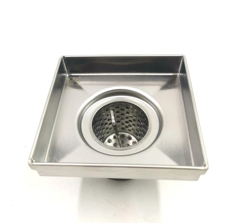 Stainless Steel Floor Strainer Square Shower Drain