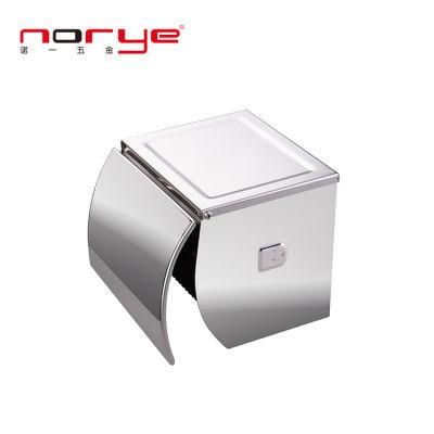 Roll Toilet Paper Holder with Phone Shelf and Cover