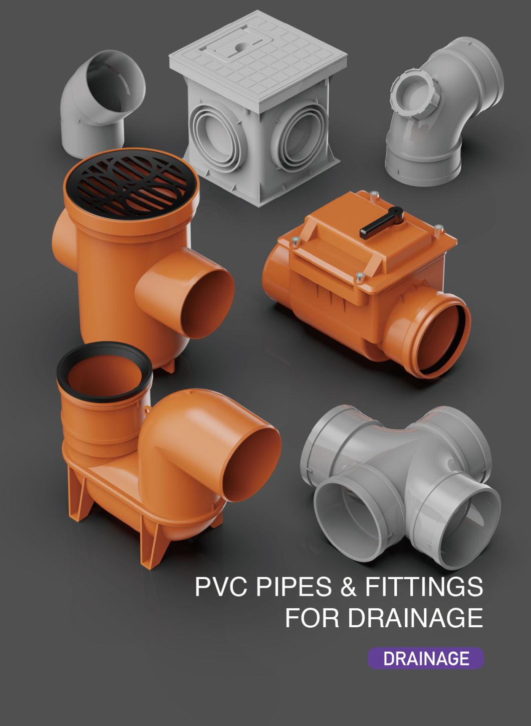 DIN Standard ISO En BS1329/BS1401 Standard PVC Drainage Fittings Pan Adaptor