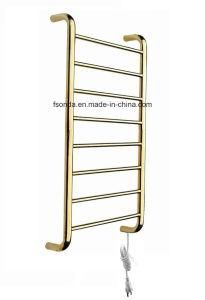 Onda. Warmer PVD Gold Plated Heated Towel Rail