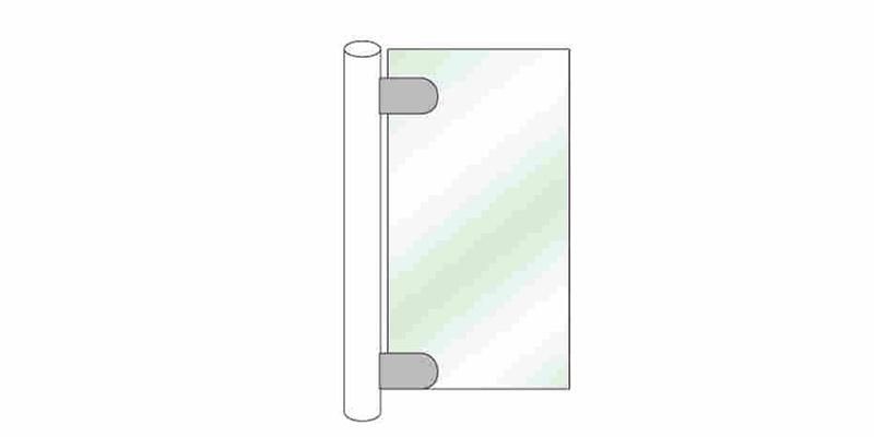 Hi-60c New Style Hot Sale Factory Supplies OEM Safety Glass Holding Clips Glass Clip